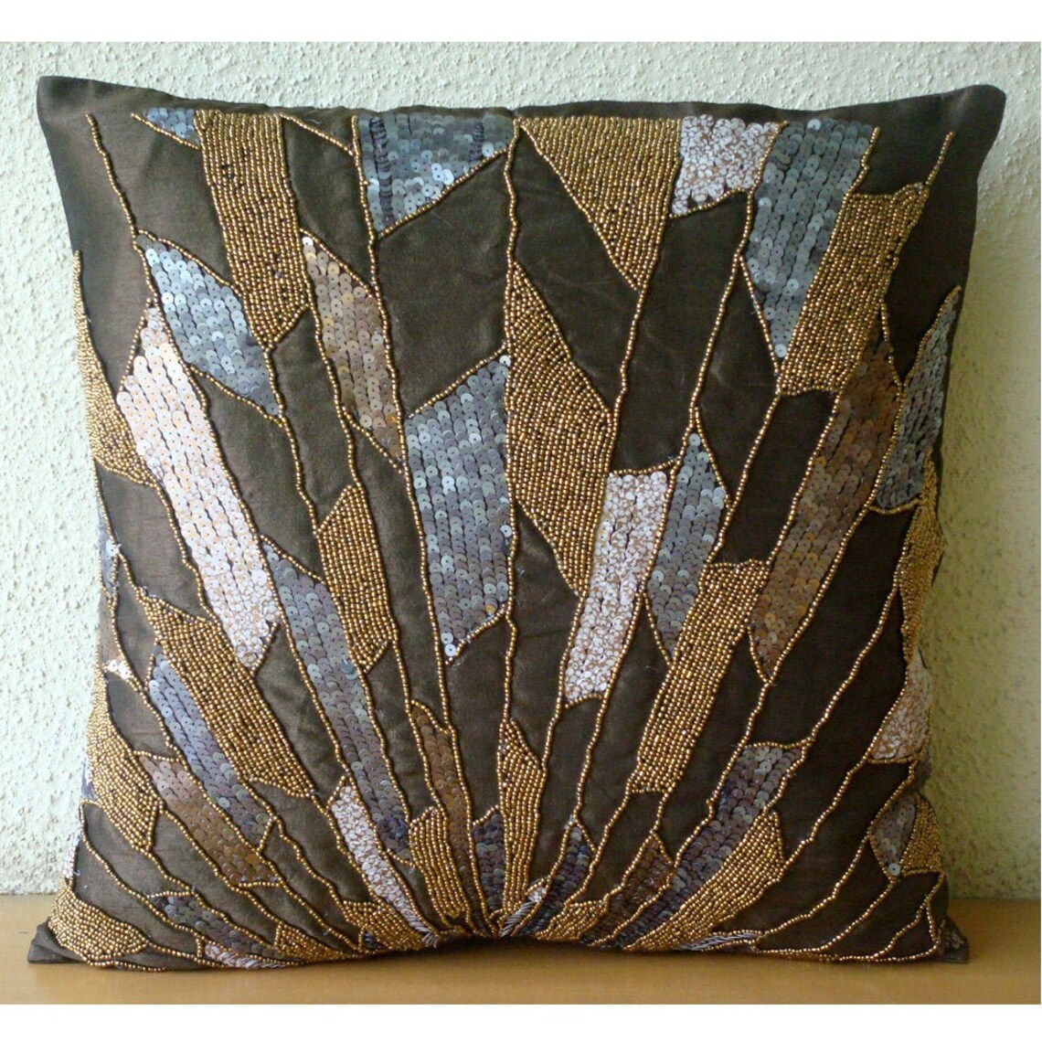 16x16 Decorative Chocolate Brown Couch Pillow Etsy