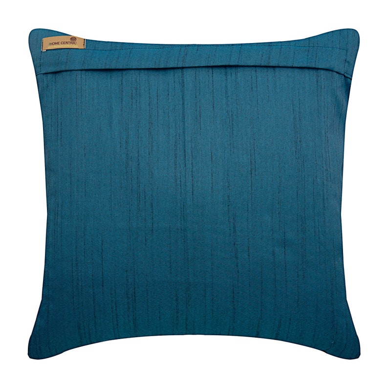 16x16 Designer Teal Blue Cushion Case Art Silk Etsy