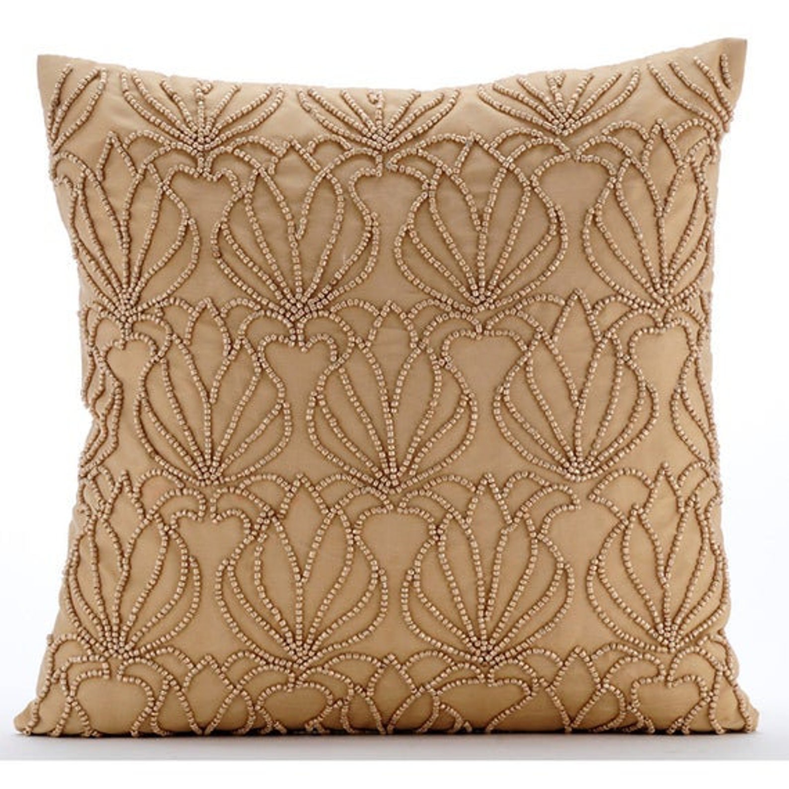 Designer Gold Pillow Case 24x24 / Etsy