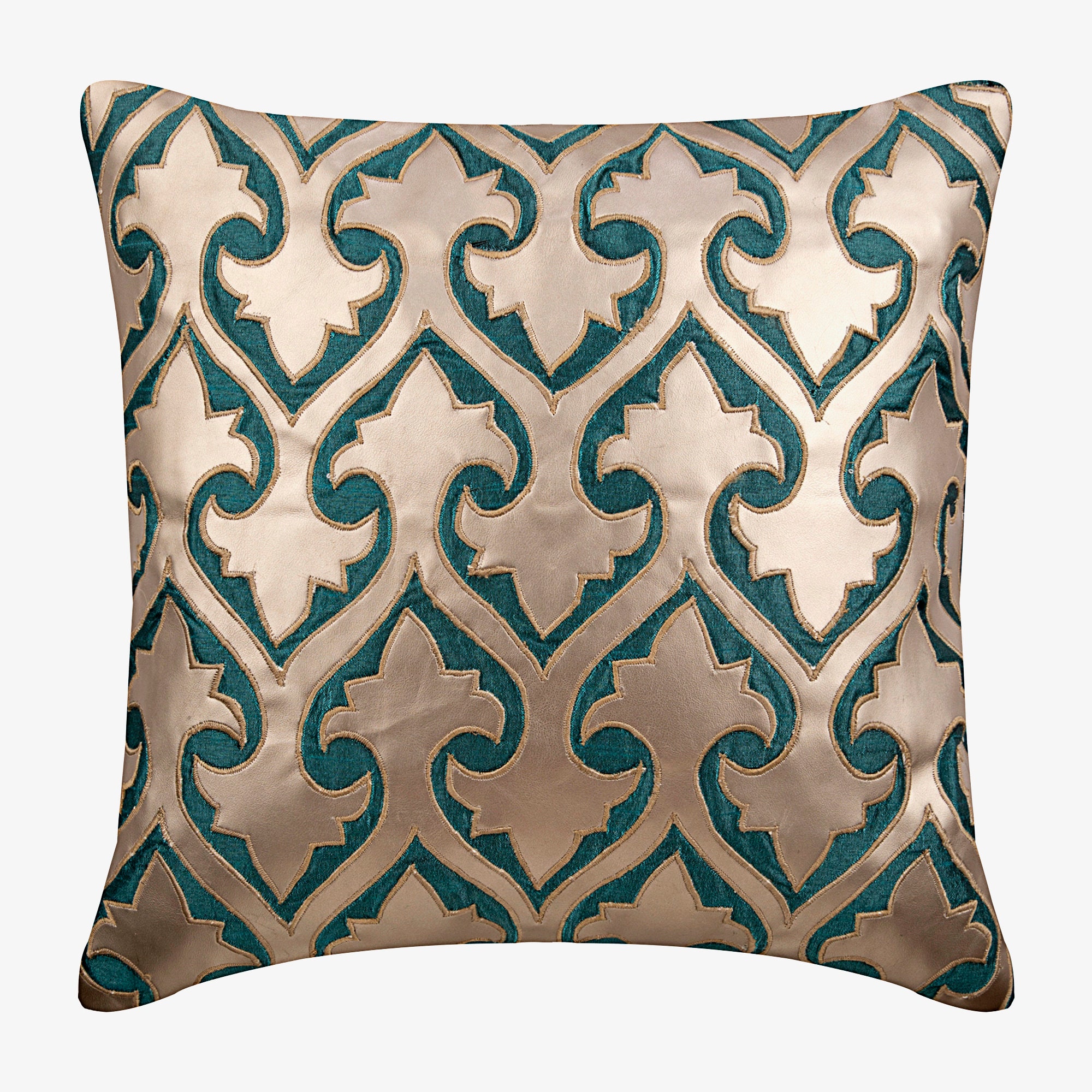 Teal Blue Couch Cushion Covers 16 x 16 Pillow Covers Silk Etsy