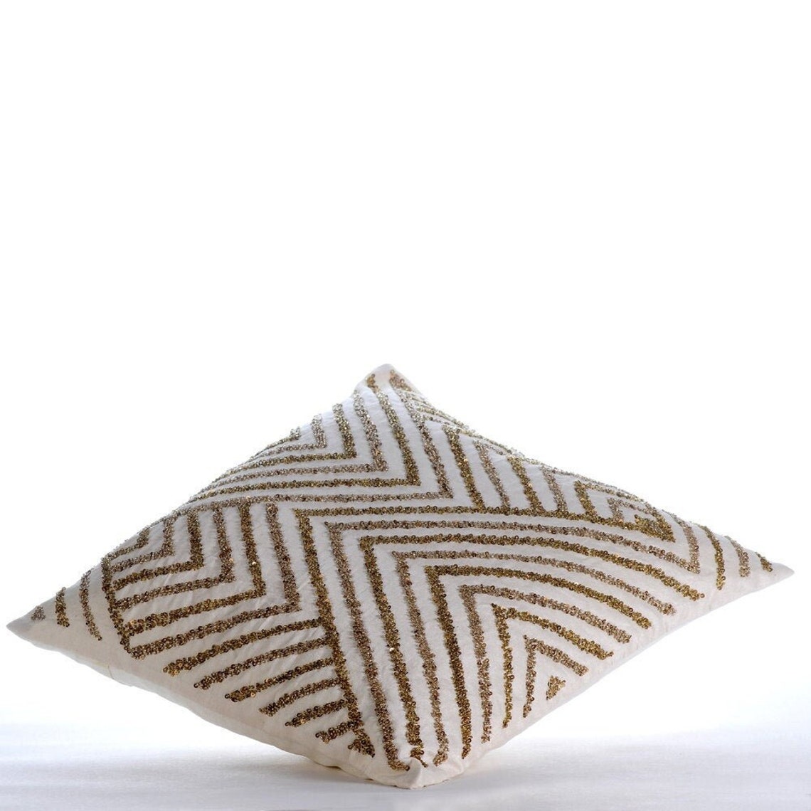 Designer Ivory European Pillowcase 24x24 / Etsy