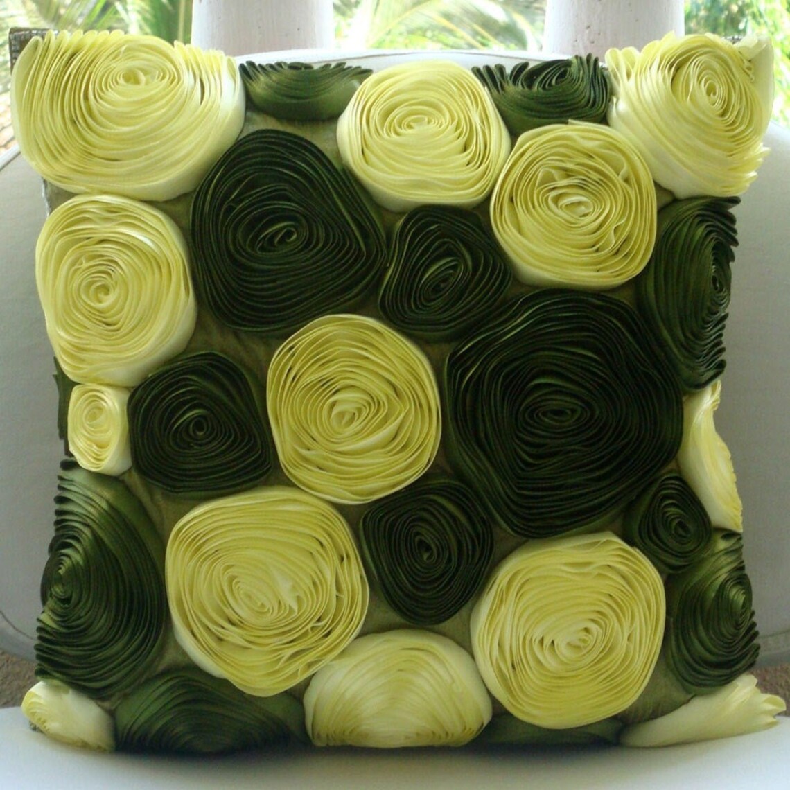 Decorative Olive Green Euro Pillow Sham 24x24 / Etsy