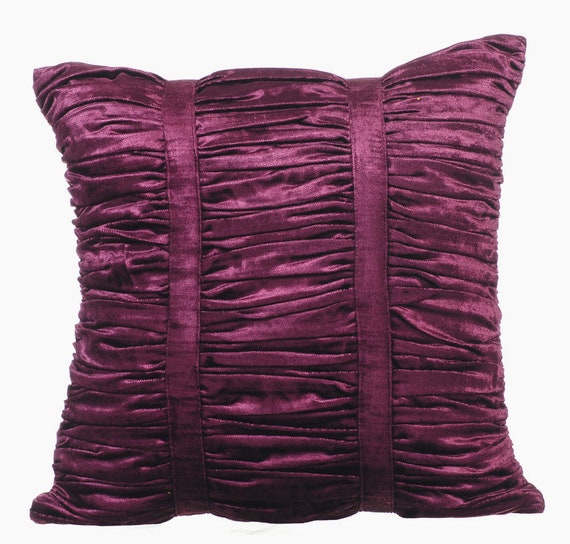 Contemporary Mauve Fur Pillow Velvet Plum Purple Throw Cushion 16