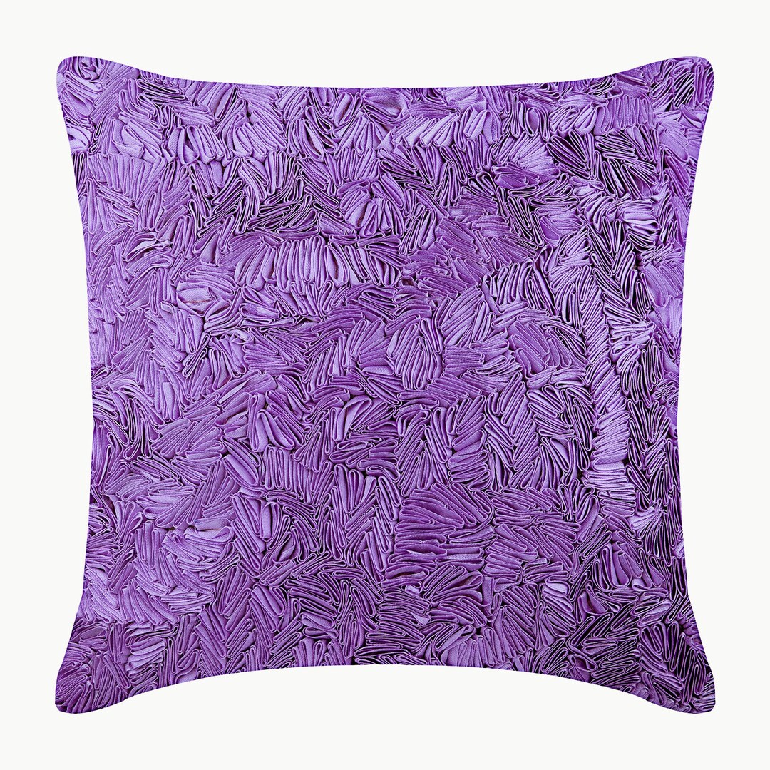 Art Silk Purple Cushion Cover 16x16 Designer Etsy