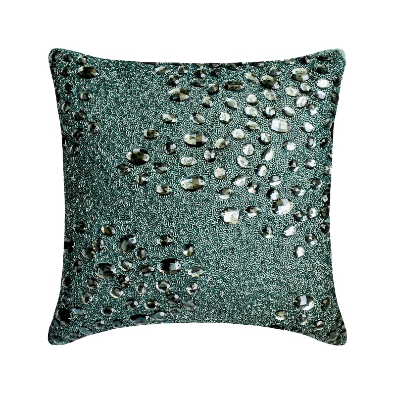 Decorative Throw Pillow Cover 16 X 16 Peacock Etsy