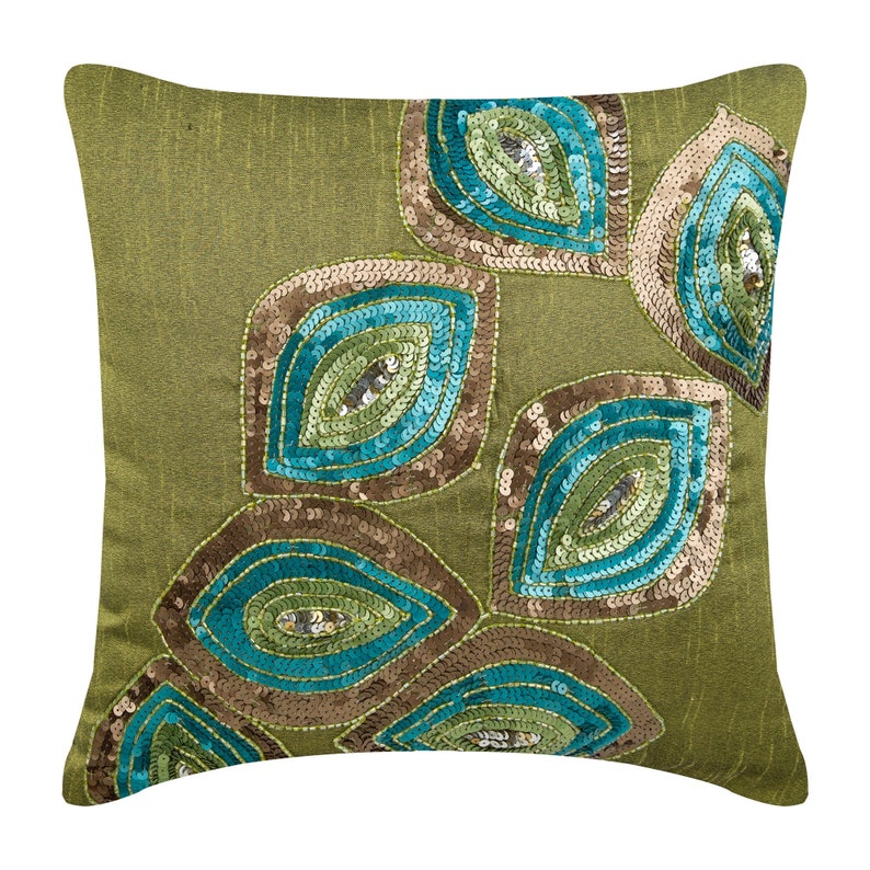 Decorative Peacock Throw Pillow Case 16x16 Art Etsy UK