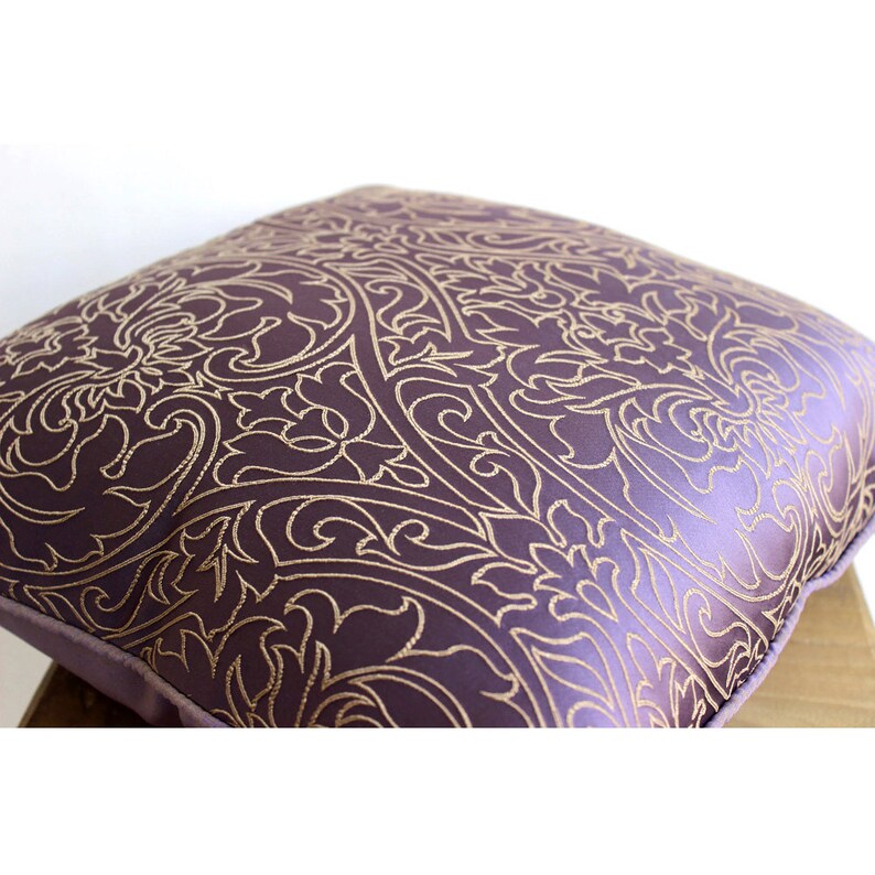 16x16 Decorative Purple Toss Pillow Cover Art Etsy