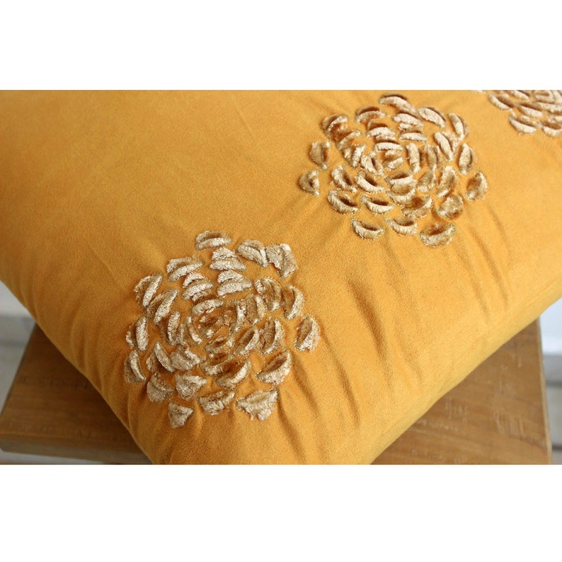 Faux Suede Gold Throw Pillow Case 16x16 Etsy