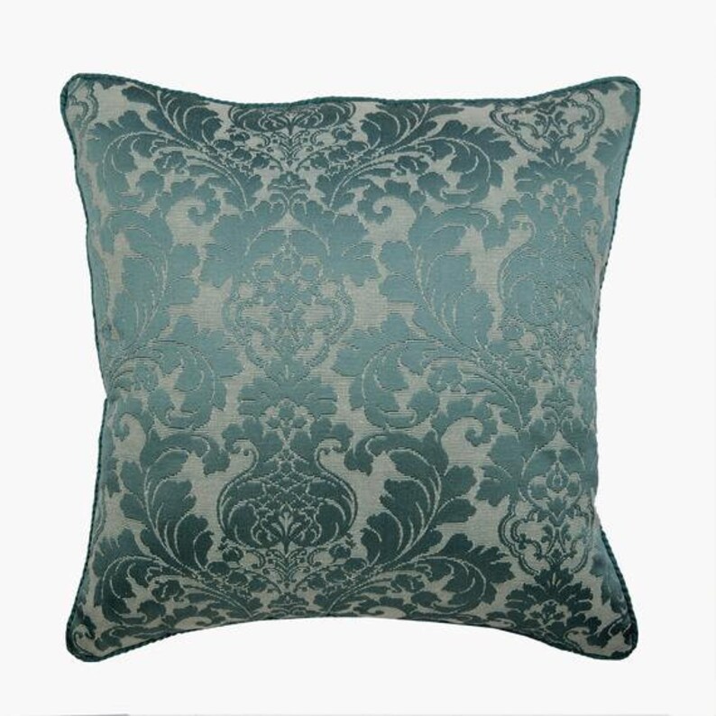 Designer Blue Euro Size Pillow Cover 24x24 / Etsy