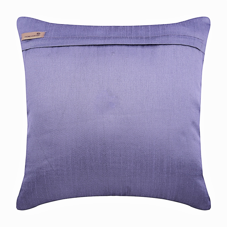 Purple /& Gold Decorative Pillow Sham Covers Accent Couch Pillow Bed Toss Sofa 24x24 Purple and Gold Silk Pillow Sham Cover Home