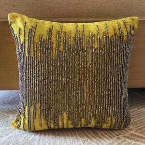 Samt Chartreuse Grün Dekokissenbezug 16 "x 16", Dekorativer Couch Dekokissenbezug Abstraktes Muster Moderner Stil - Chartreuse Spill