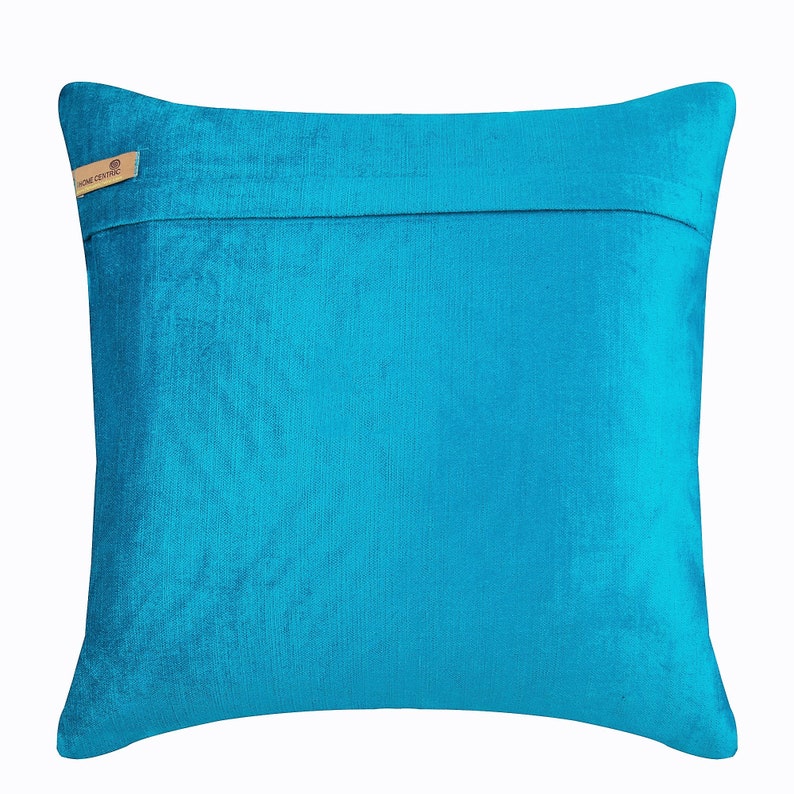16x16 Decorative Turquoise Blue Sofa Pillow Etsy