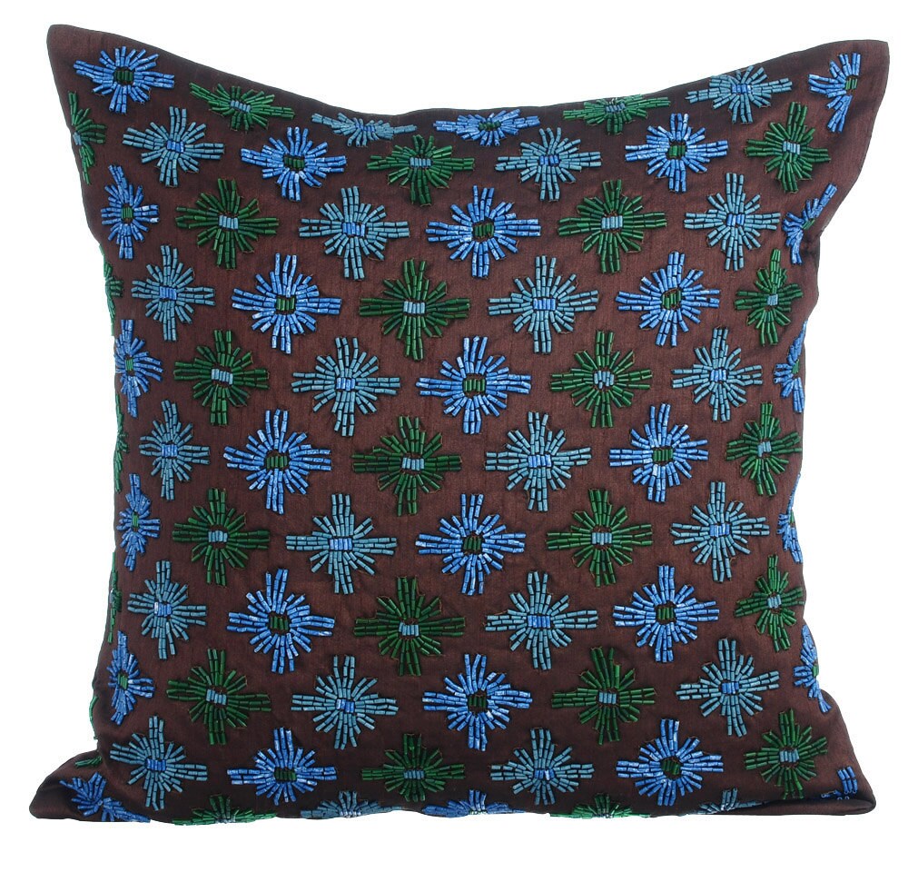 Brown Decorative Throw Pillow Cover Accent Couch Sofa Bed Etsy