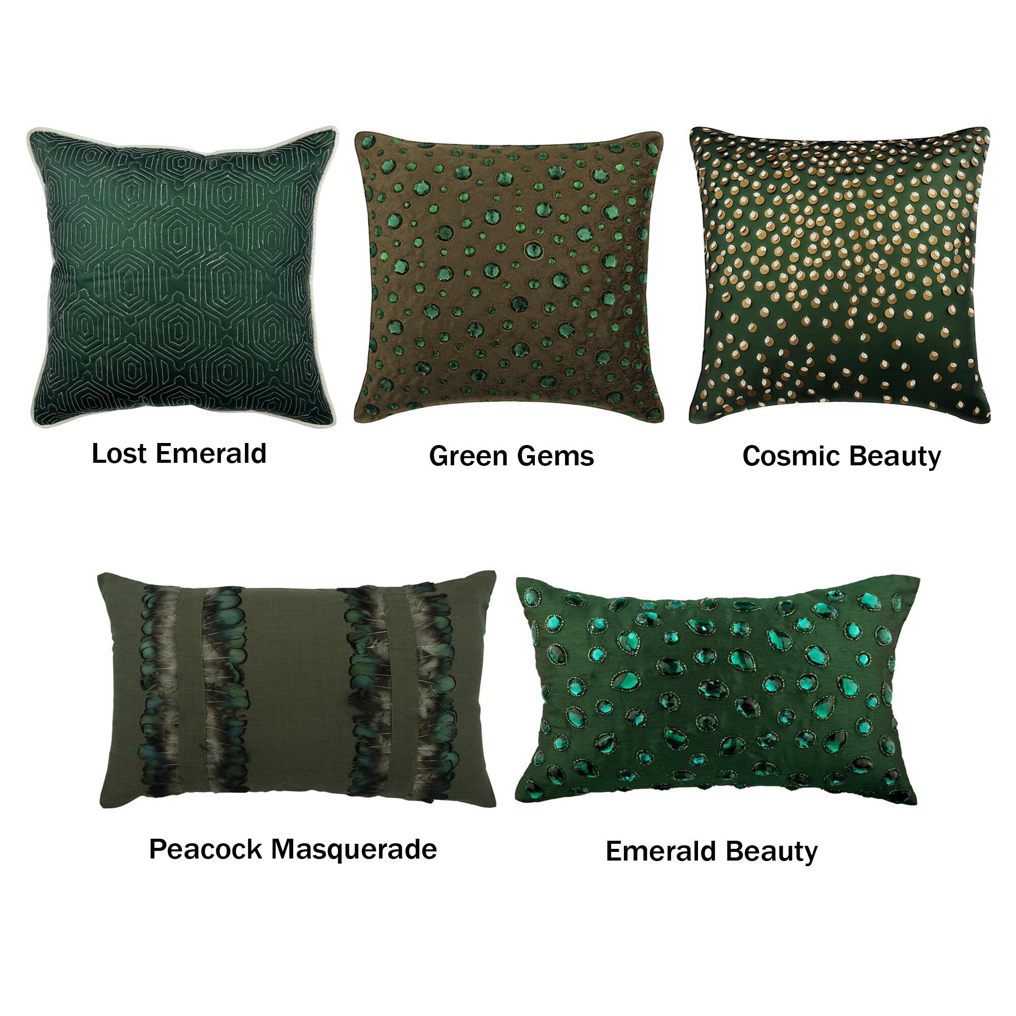 emerald pillow cover