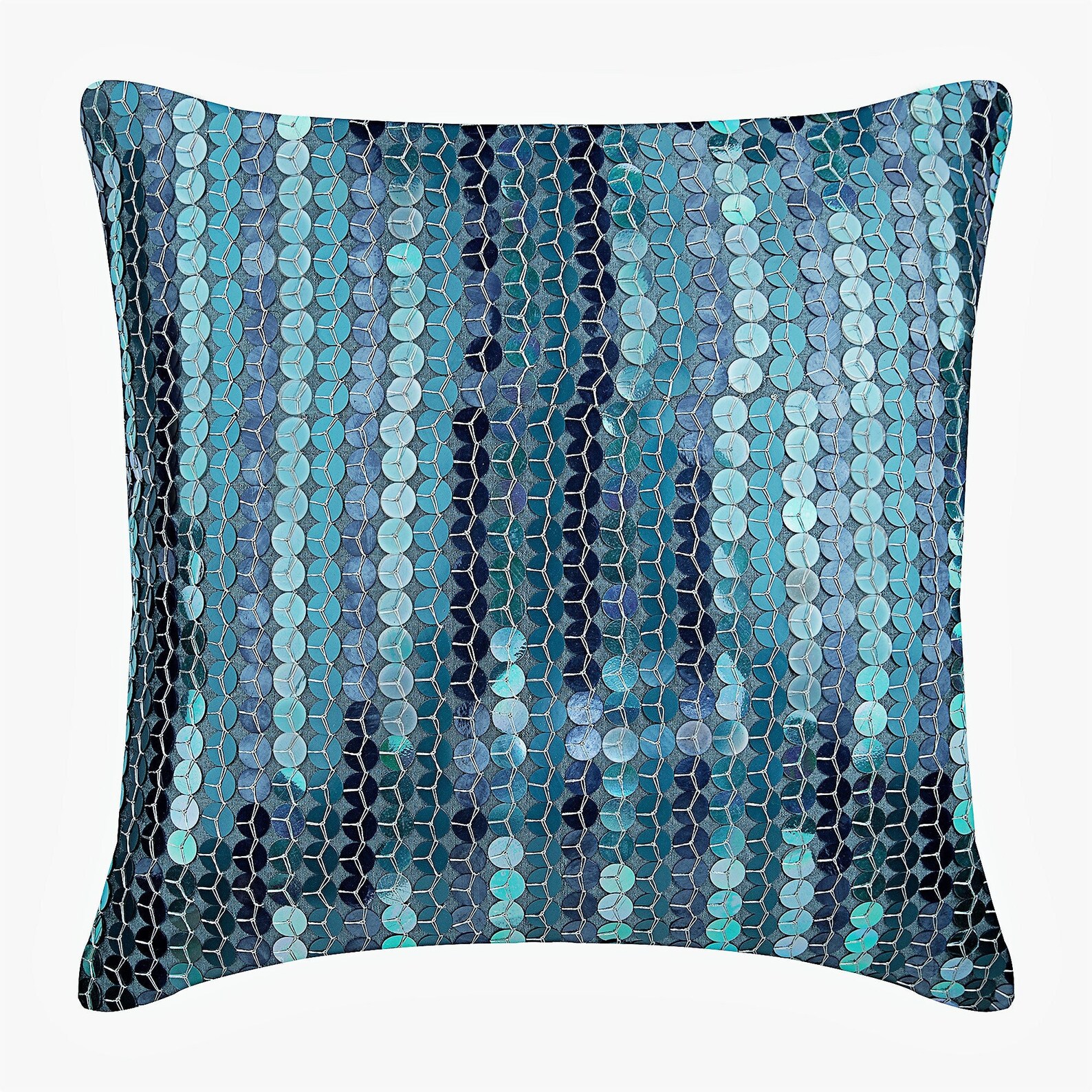 Decorative Blue Euro Pillow Sham 24x24 / Etsy