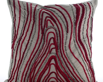 cranberry colored pillows