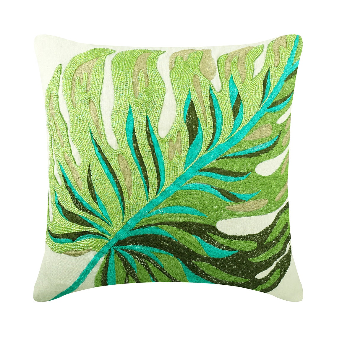 Decorative Tropical Pillow Cover 16x 16 Linen Etsy