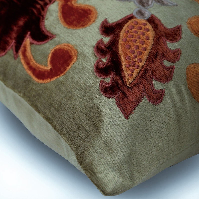 Designer Sage Green Bed Pillow 24x24 / Etsy