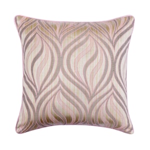 Decorative Pillow Cases 16&quot;x16&quot; Jacquard Weave Couch Pillow Sofa Throw Pillow Cover Abstract Contemporary Style Home Decor - Pink Dusk