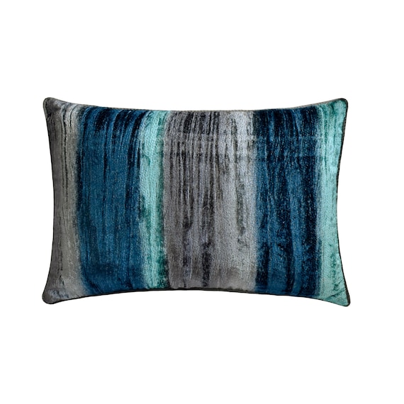 Teal oblong cheap pillow