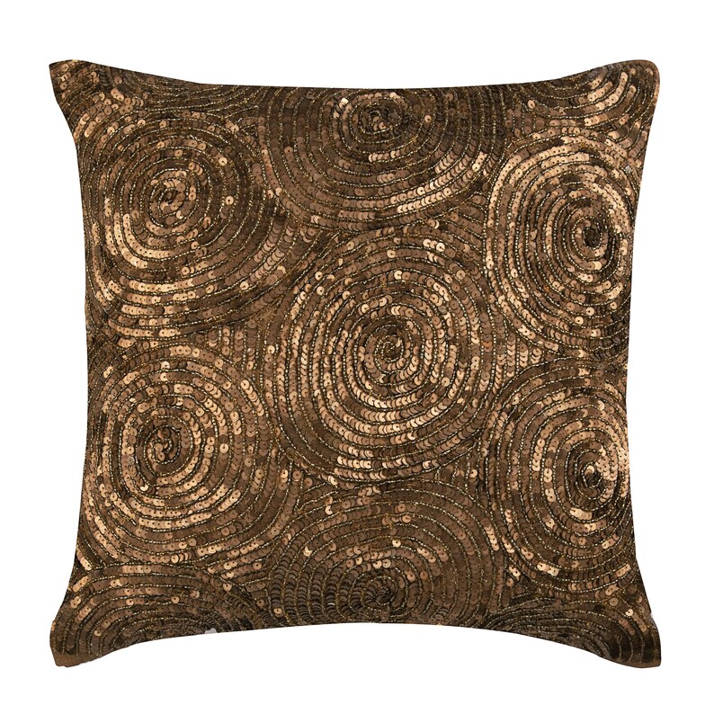 Designer Gold Throw Pillows Cover For Couch 16x16 Etsy