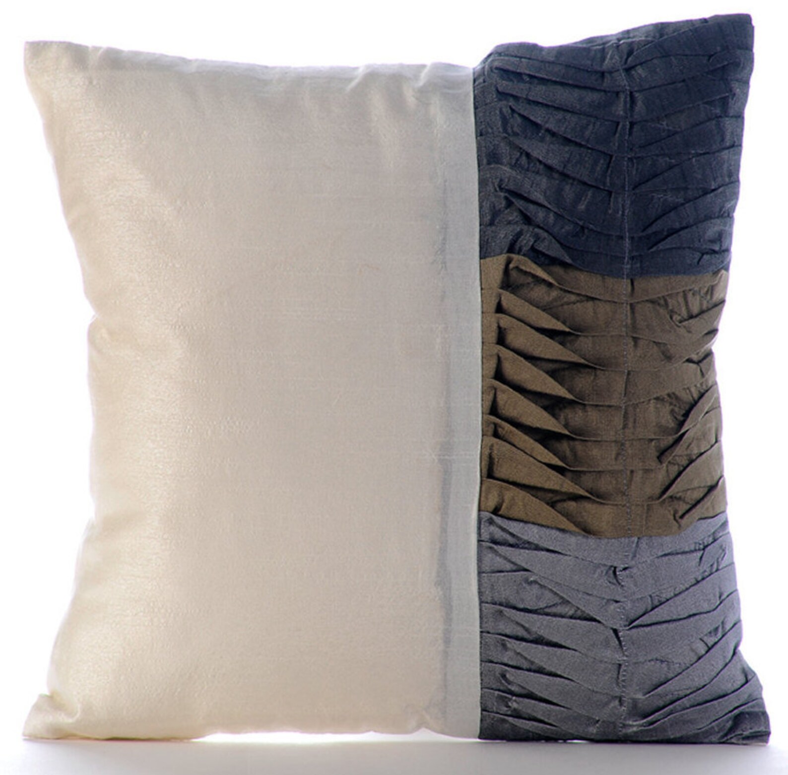 Art Silk Ivory Sofa Throw 16x16 Decorative Throw Etsy