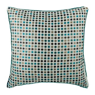 Federa Per Cuscino 40x40 Cm Matches21 – Cotone Con Pois Blu E Bianco – Chiusura Lampo, Lavabile