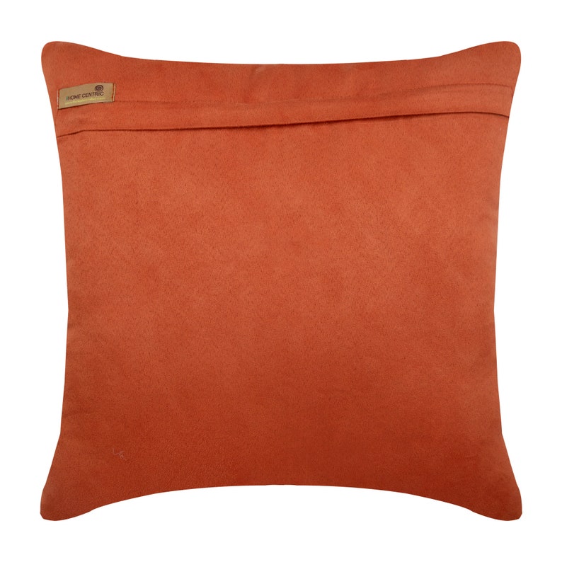 16x16 Handmade Rust Orange Throw Pillow Cover Etsy