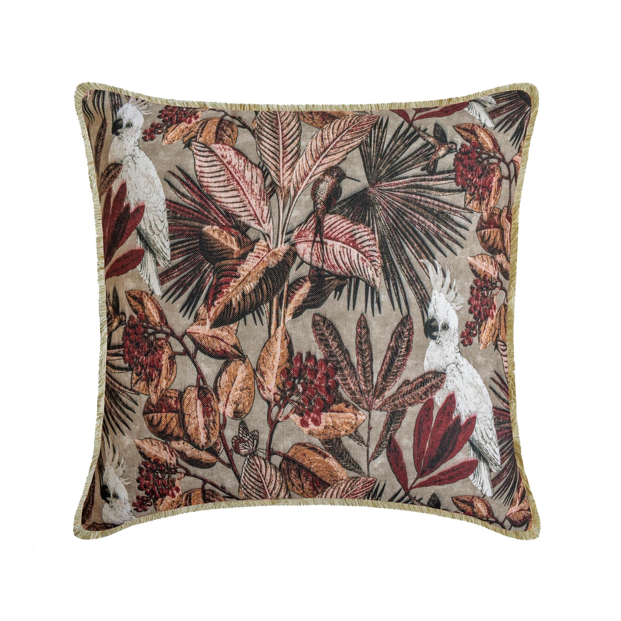 Federa Per Cuscino Quadrata In Cotone E Lino 45x45 Cm - Scritta Fall In Love Con Foglie D'Acero - Decorazione Autunnale Per Divano E Letto - 3