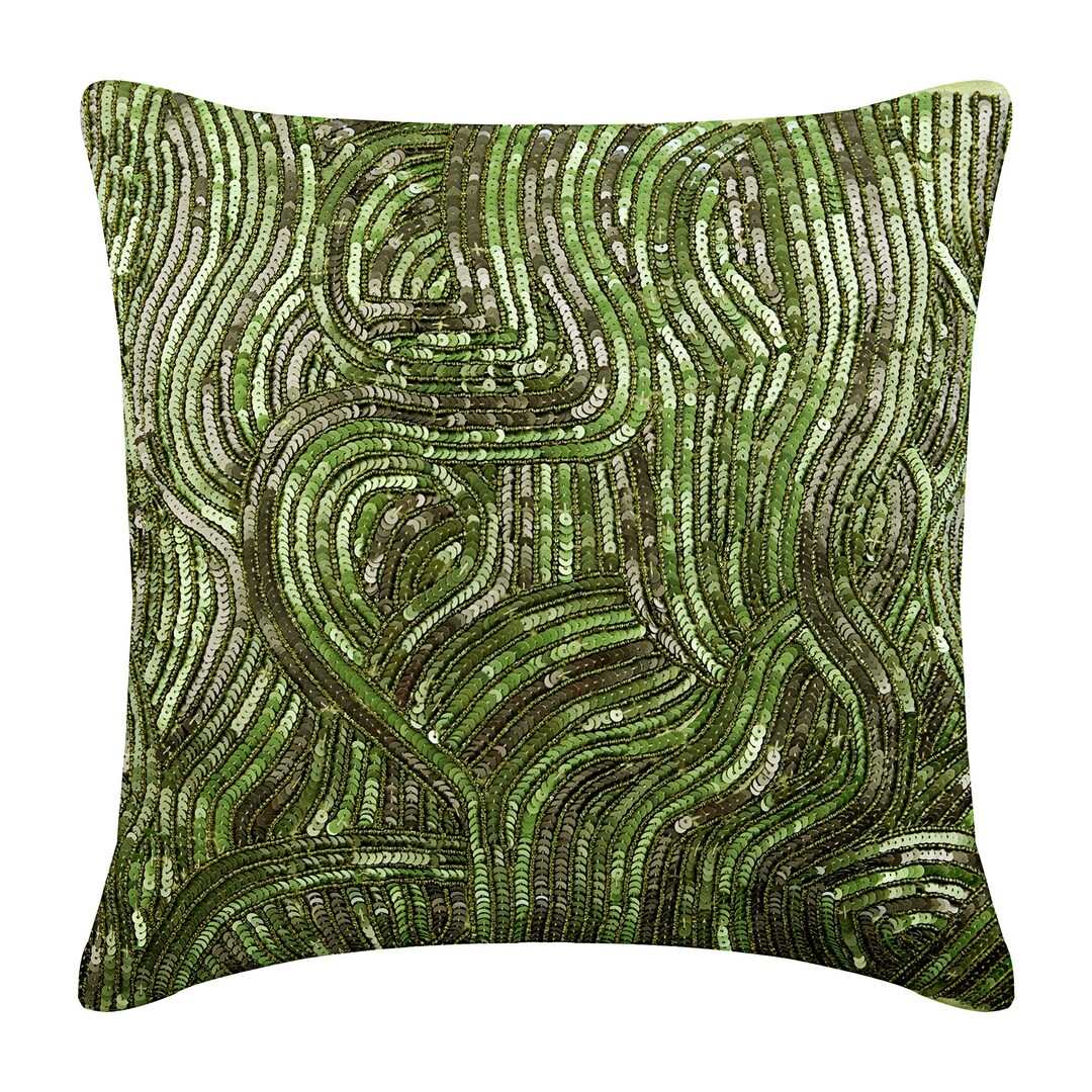 Decoratief Groen 65x65 cm Bed kussen Art Silk Kussensloop - België