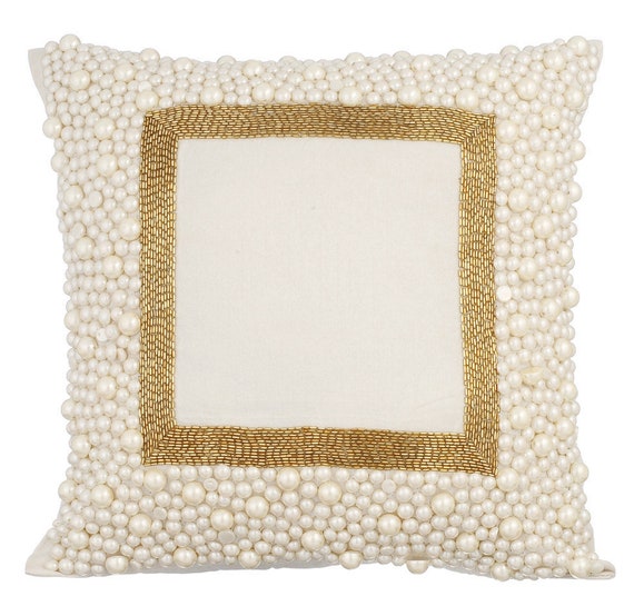 Art Silk Ivory Toss Pillows 16