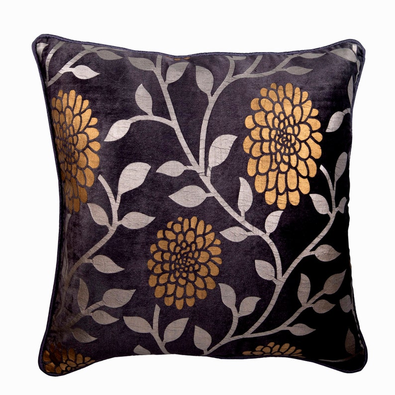 Plum Decorative Throw Pillow Covers 26x26 Inches Plum Velvet Etsy