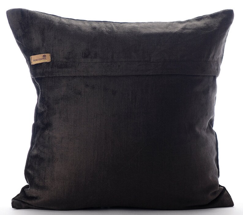 Decorative Charcoal Gray Couch Pillow Cover 16x16 Etsy