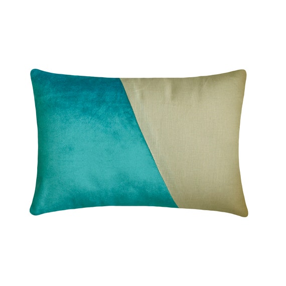 Turquoise lumbar pillows sale