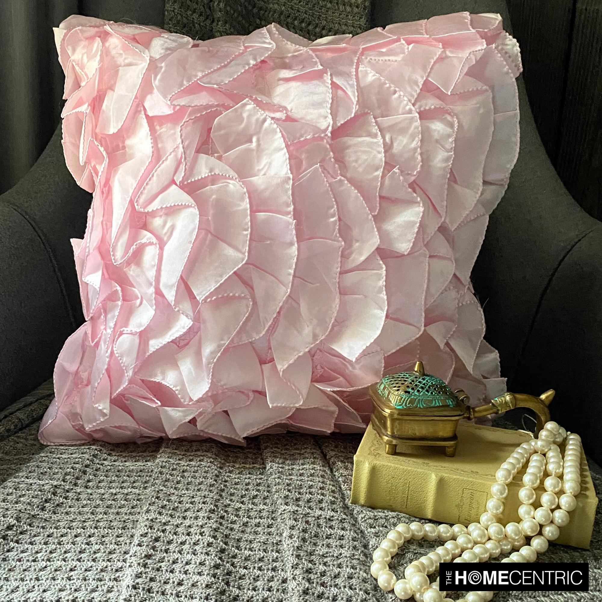 MODHAUS Federa per cuscino rosa da riempire (80 x 90