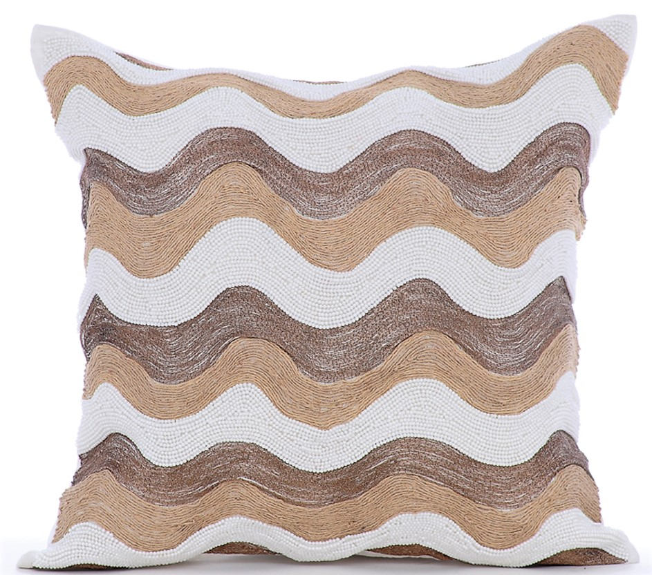 Designer Ivory Cushion Cover16x16 Silk Etsy