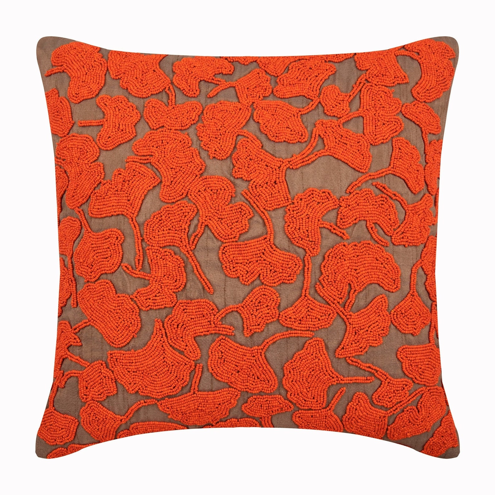 Decorative Red Euro Sham Cover 24x24 / Etsy