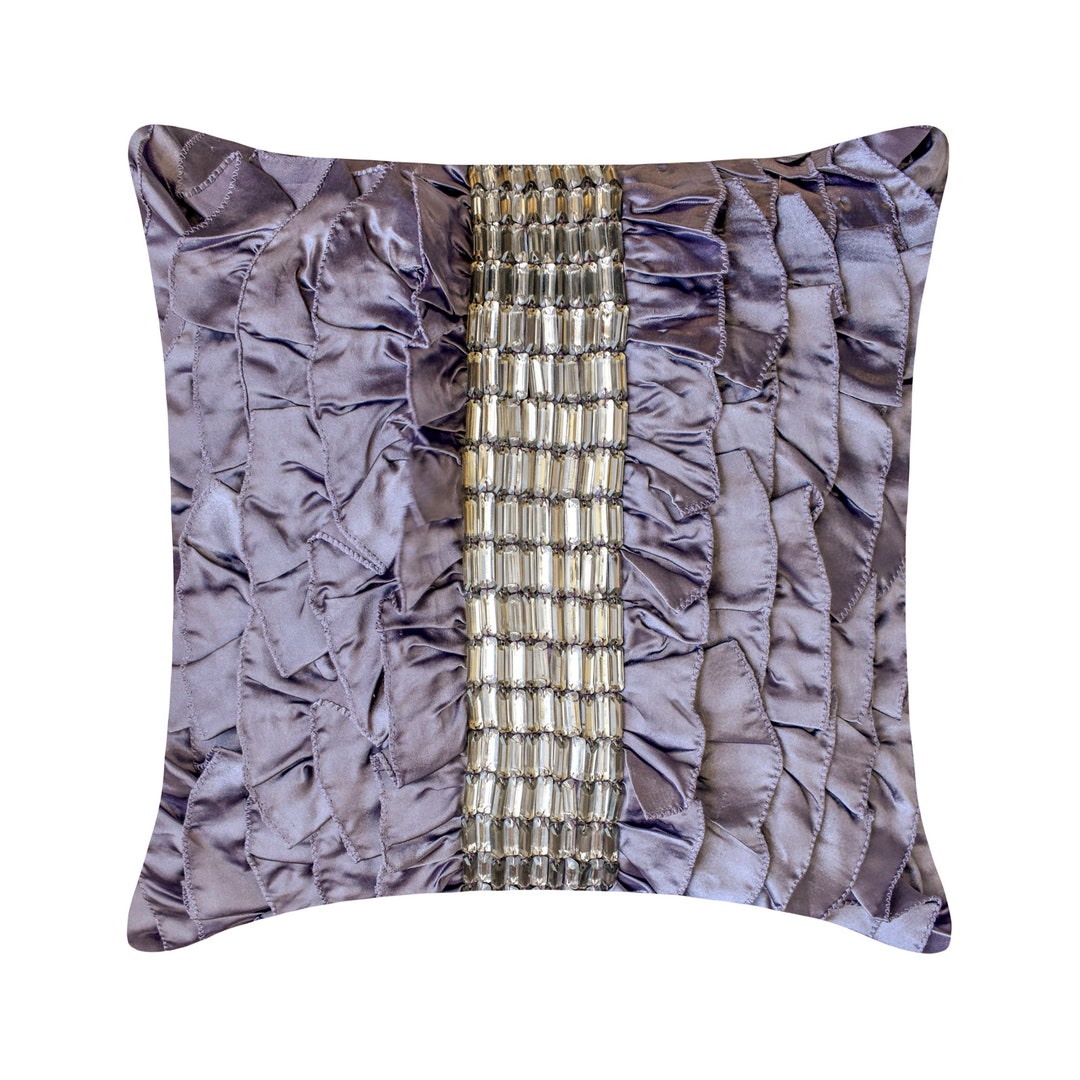 Decorative Purple Pillow Sham 24x24 / Etsy