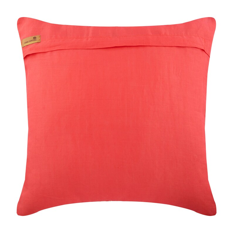 Designer Coral Pink Throw Pillow Cover 16x16 Etsy