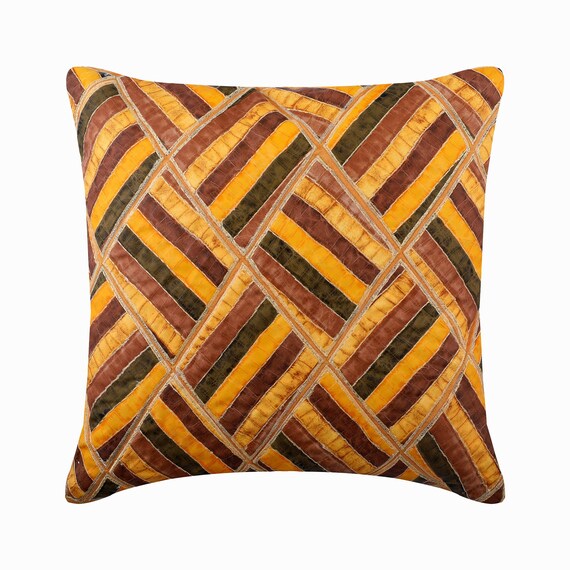 Decorative Textured Leather Euro Sham 24x24 / Etsy UK