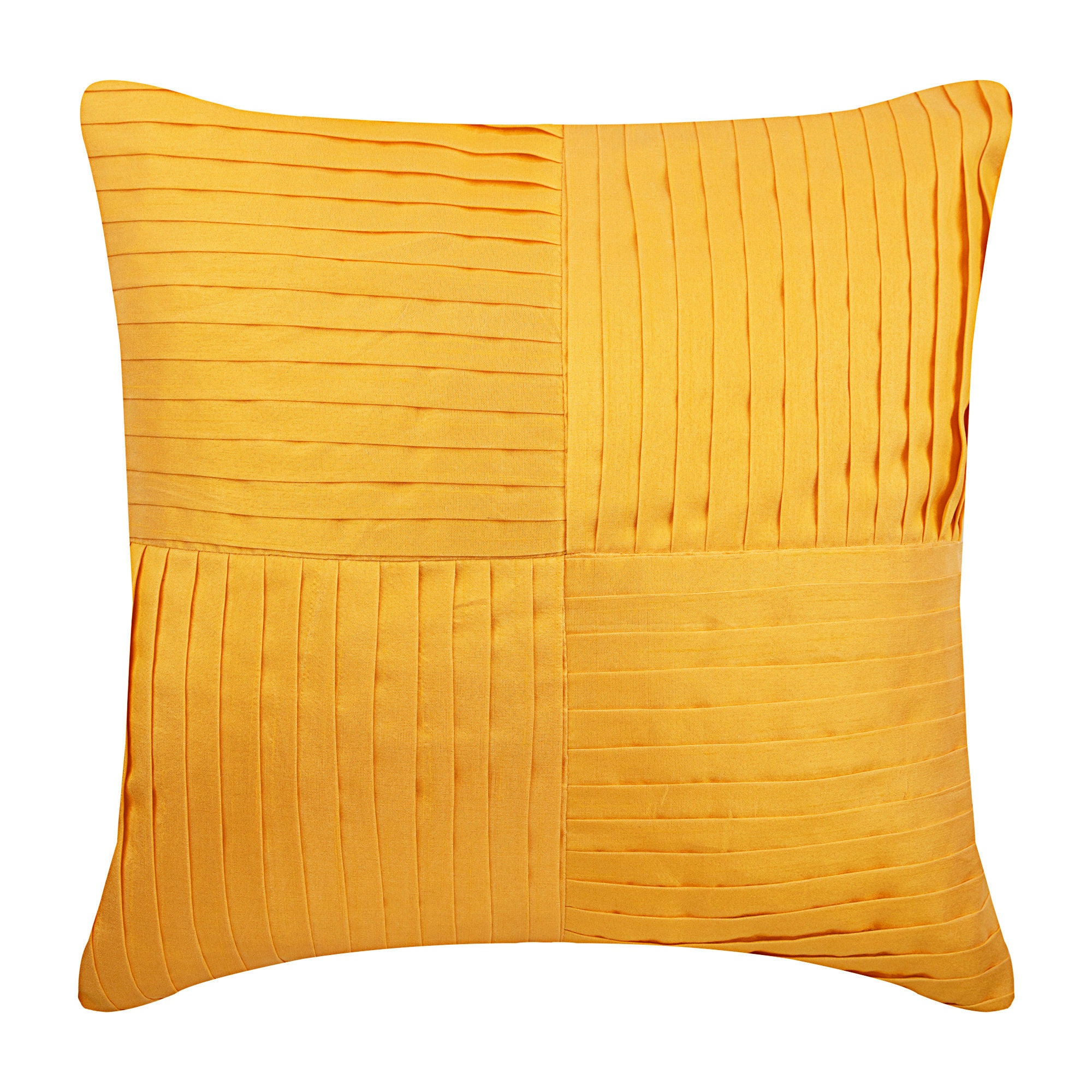 textured yellow throw pillows