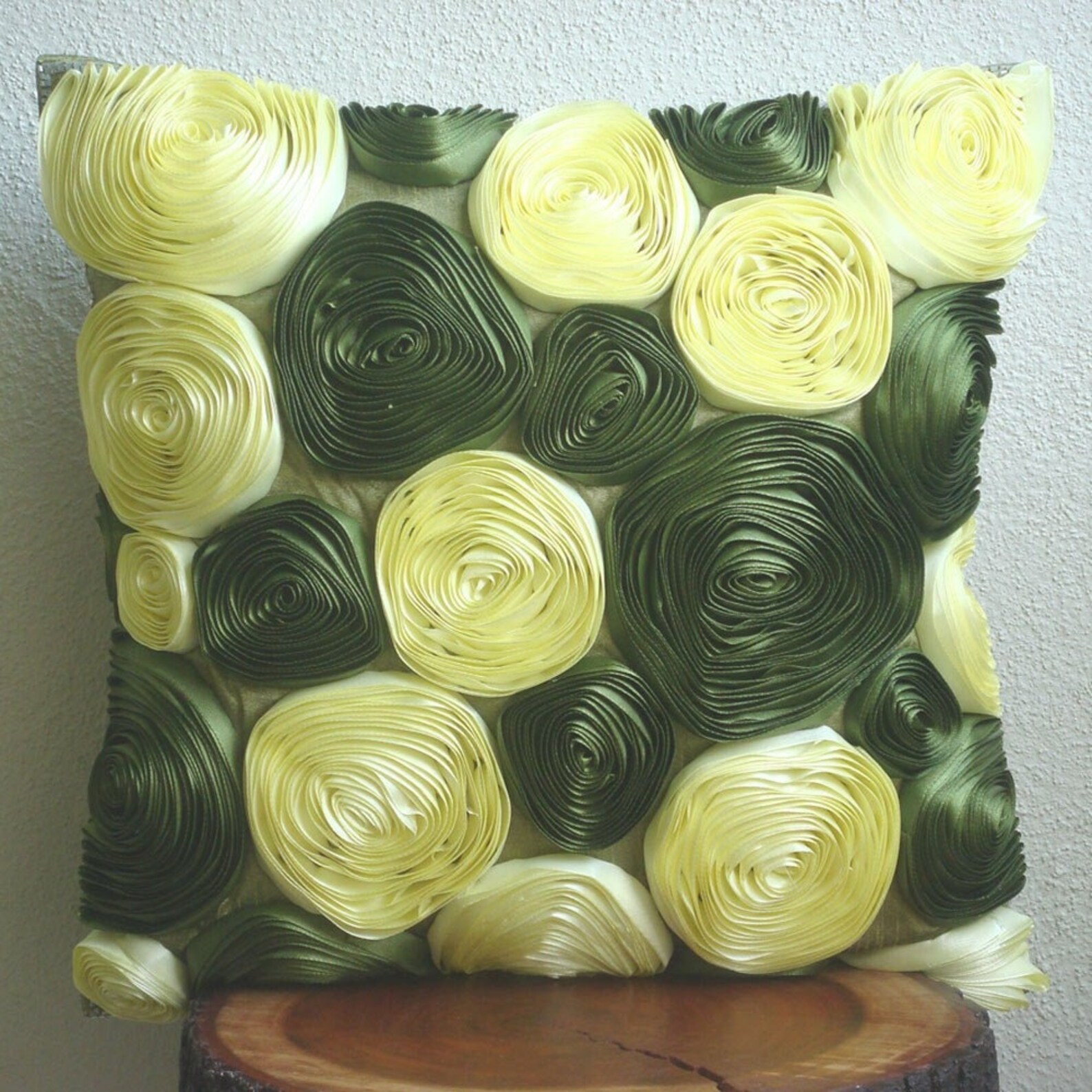 Decorative Olive Green Euro Pillow Sham 24x24 / Etsy