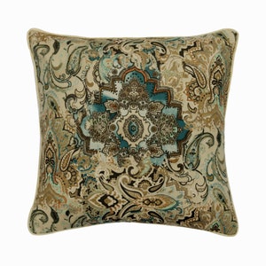 Decorative Pillow Cover 16&quot;x16&quot;, Velvet Throw Pillow Cover Printed Damask Cushion Cover Damask Pattern Modern Home Decor Pillow-Damask Decor