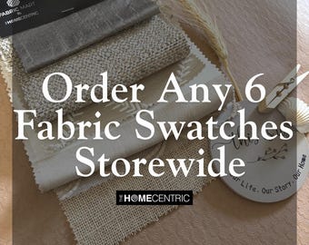 ORDER Upto Any 6 FABRIC SWATCHES