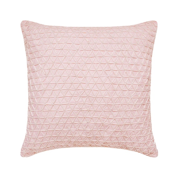 Bright Pink And White Geometric Decorative Throw Pillow Cover Bright Pink And White Geometric Decorative Throw Pillow Cover