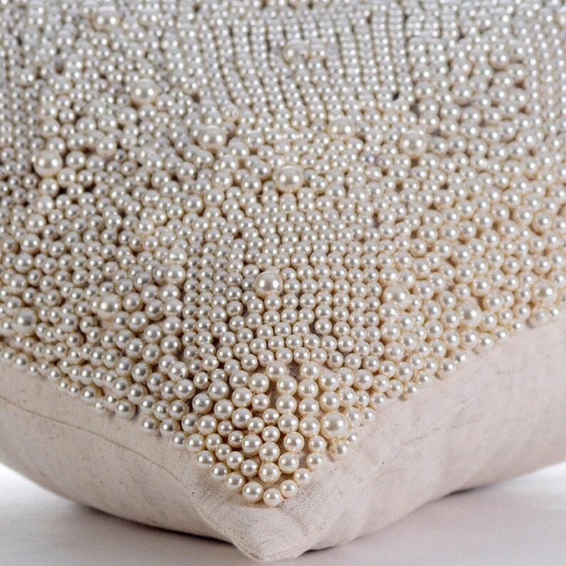 16x16 Designer Ivory Sofa Pillow Cover Cotton Etsy