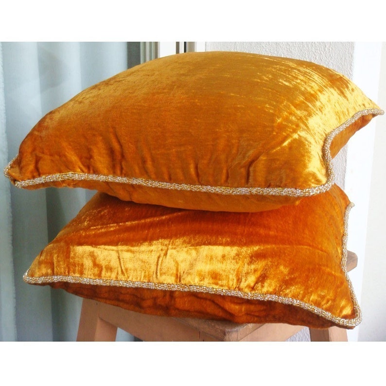 Designer Gold Euro Pillow Sham 24x24 / Etsy