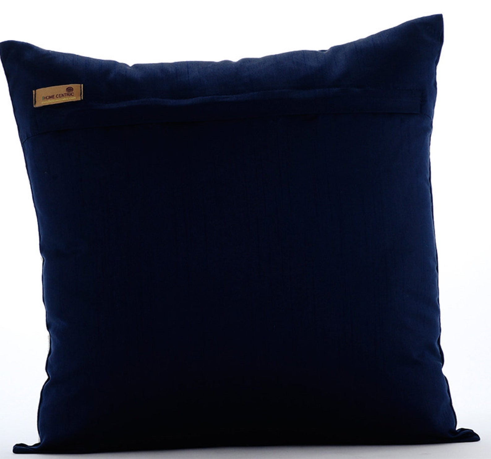 Art Silk Navy Blue Sofa Cushion Cover 16x16 Etsy