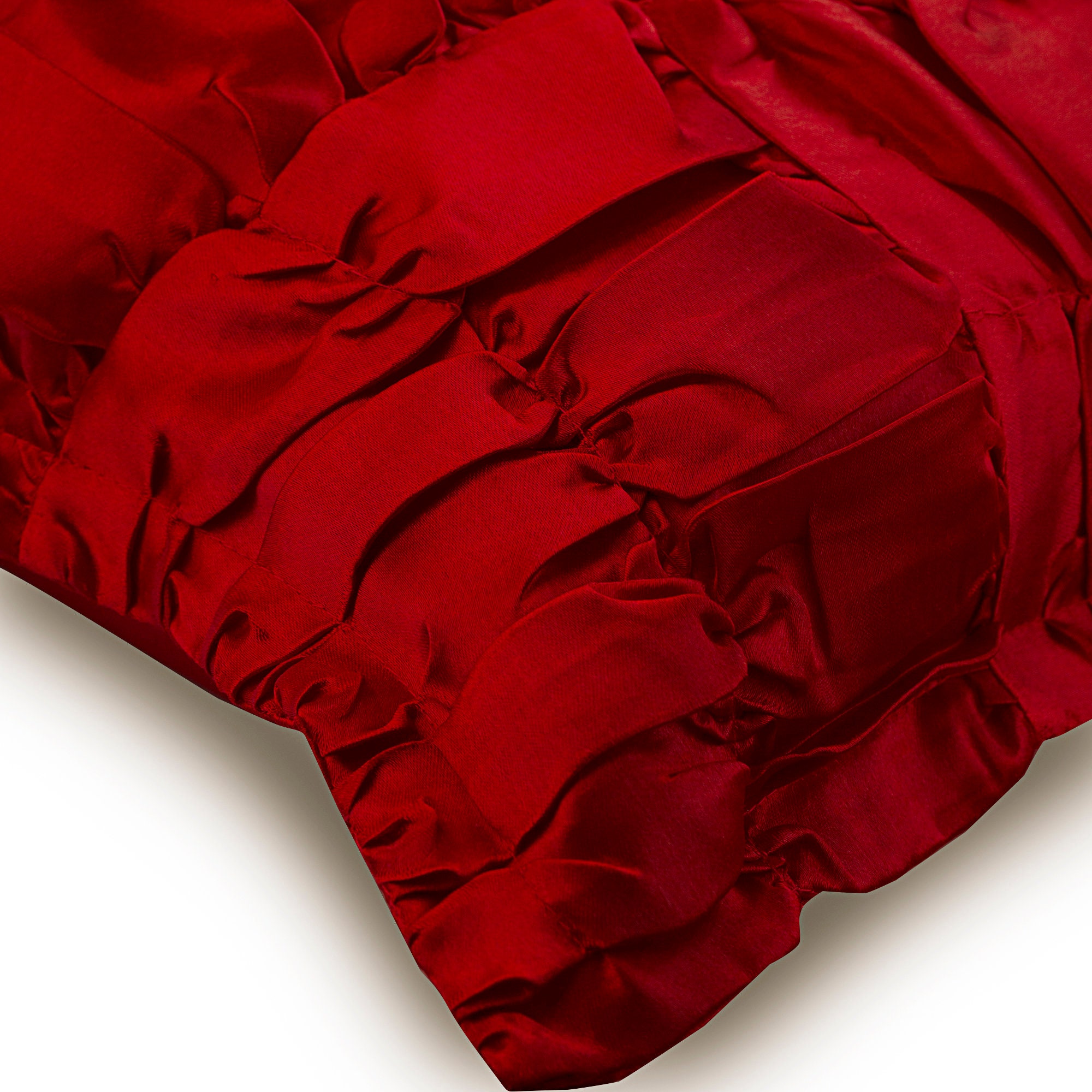 Buy 16x16 Decorative Red Toss Pillows Satin Throw Online in India Etsy