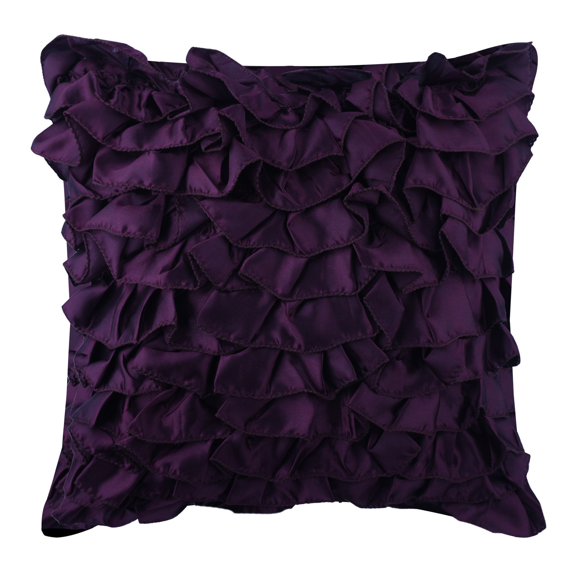 ruffled throw pillows